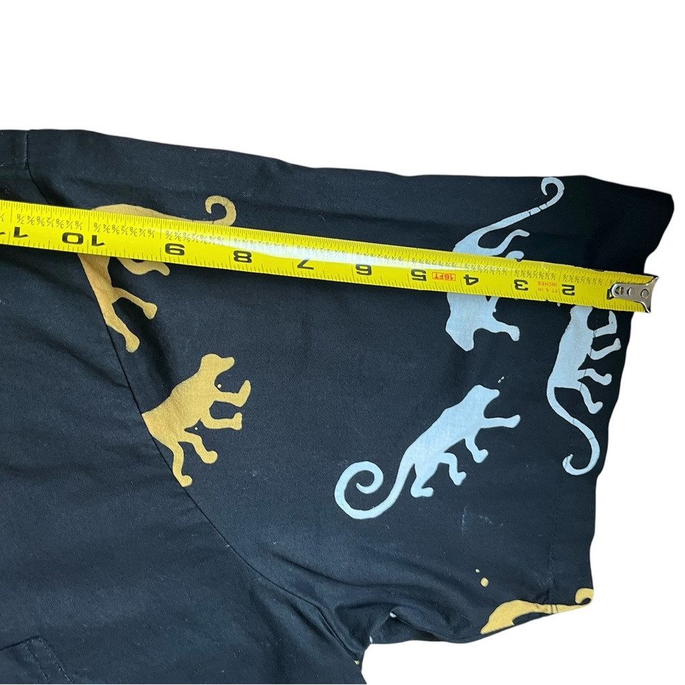 VTG Caribelle Batik
Men's Shirt - Rare
Lizard Gecko Print - Black/Gold/Blue - - Picture 6 of 8